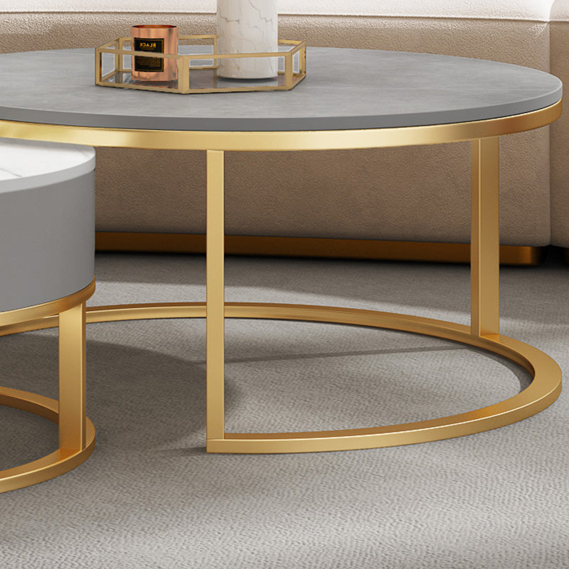 Slate Top Coffee Table Frame Coffee Cocktail Table with Drawers