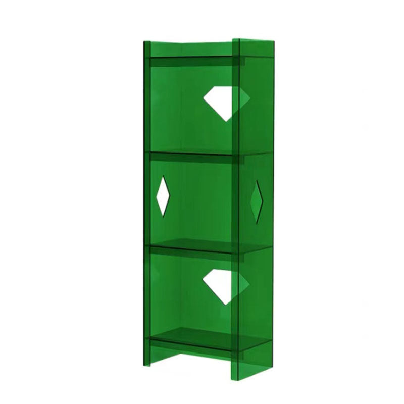 Contemporary Closed Back Cube Bookshelf Acrylic Bookcase for Home Office