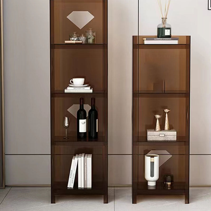 Contemporary Closed Back Cube Bookshelf Acrylic Bookcase for Home Office