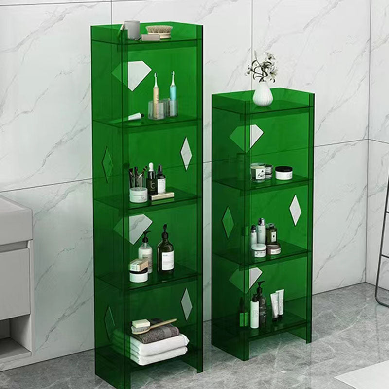 Contemporary Closed Back Cube Bookshelf Acrylic Bookcase for Home Office