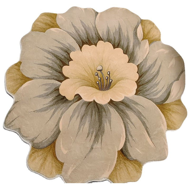 Novelty Floral Printed Indoor Rug Minimalist Carpet Stain Resistant Adults Indoor Rug