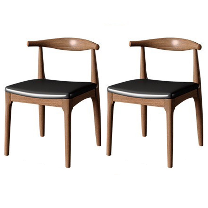 Round Dinette Set with Wooden Chairs 1/2/3/5 Pcs Brown Wood Dining Set for Home