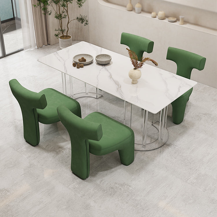 Glam Style Stone Furniture 1/5/7 Pcs Standard Height Dining Room Furniture Set for Home