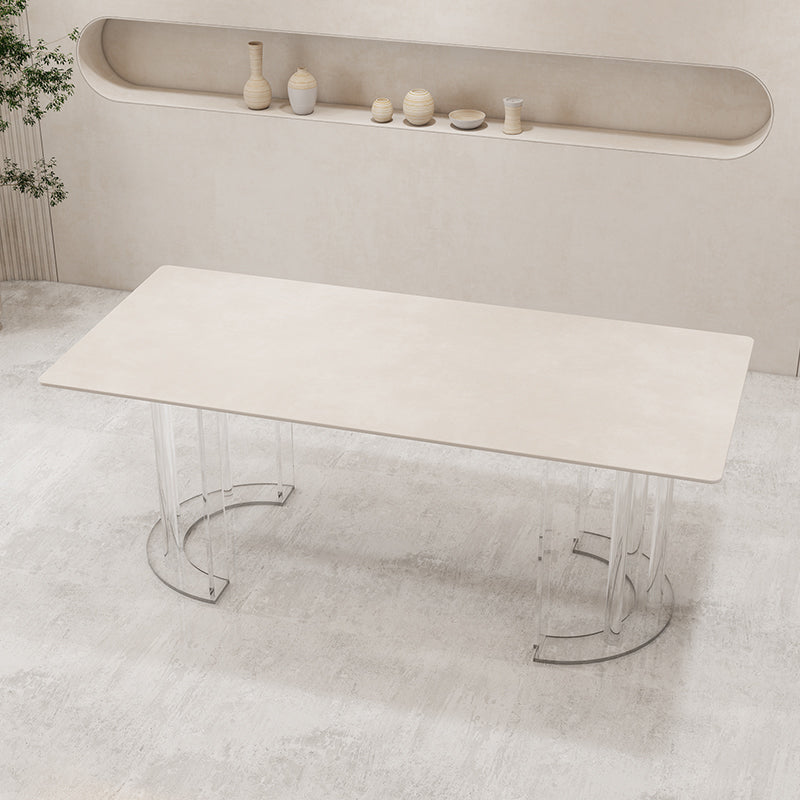 Glam Style Stone Furniture 1/5/7 Pcs Standard Height Dining Room Furniture Set for Home