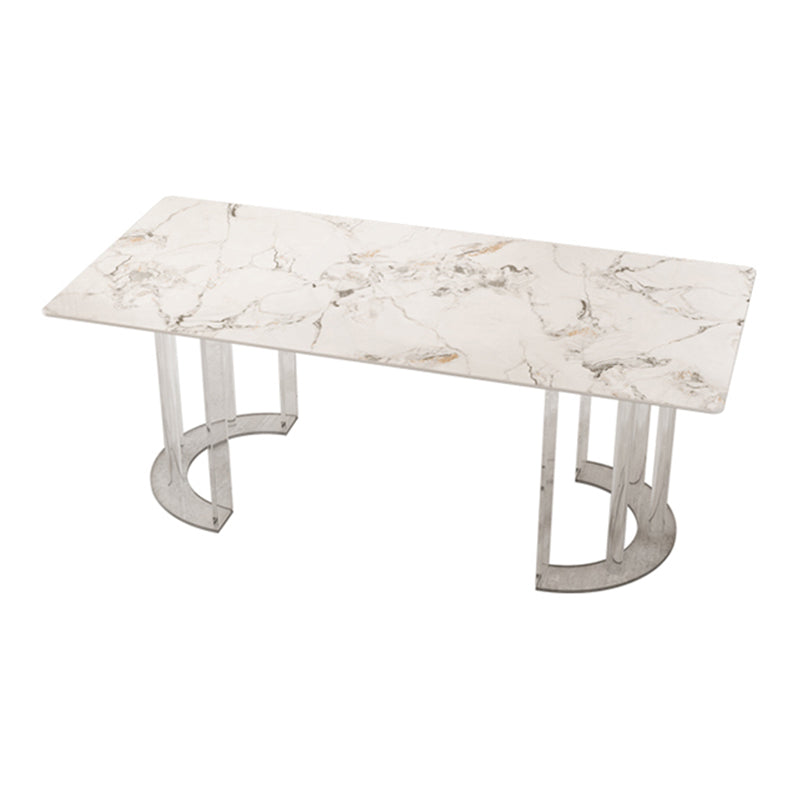 Glam Style Stone Furniture 1/5/7 Pcs Standard Height Dining Room Furniture Set for Home