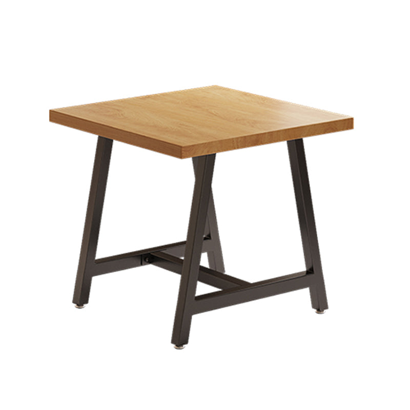 Industrial Rectangle Dining Table Set 1/2/3/5 Pieces with Metal Base Kitchen Furniture Set