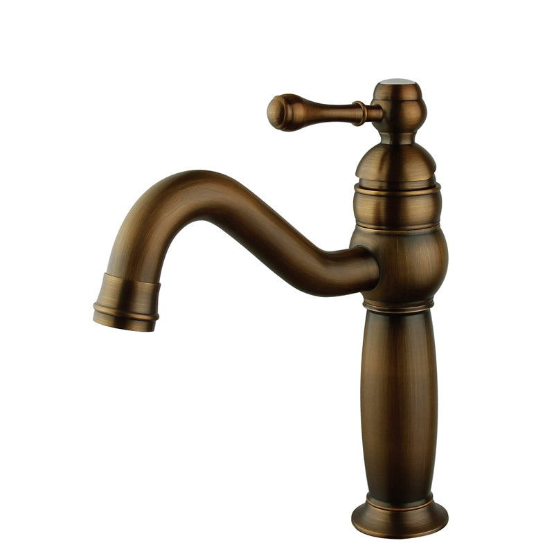 Brass Country Wide Spread Bathroom Faucet Lever Lavatory Faucet