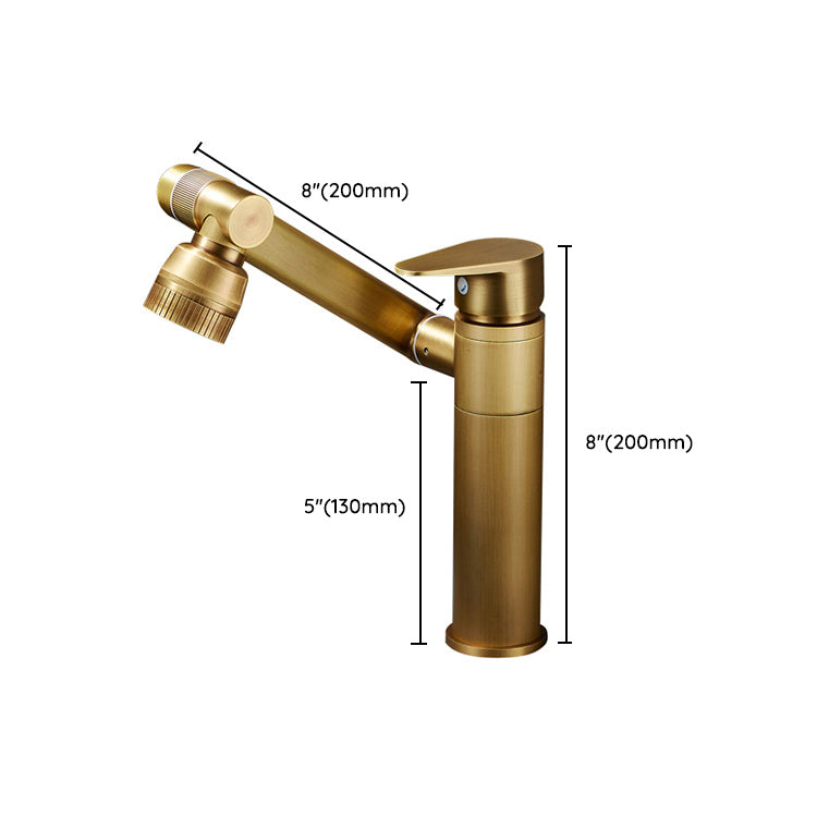 Farmhouse Wide Spread Bathroom Faucet Brass 1-Handle Lavatory Faucet