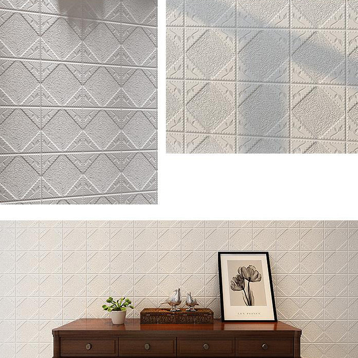 Modern Wall Paneling Peel and Stick Waterproof 3D Print Wall Panel