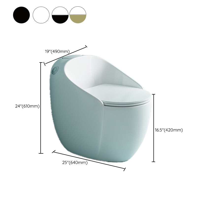 Contemporary Floor Mount Toilet Seat Included Urine Toilet for Bathroom