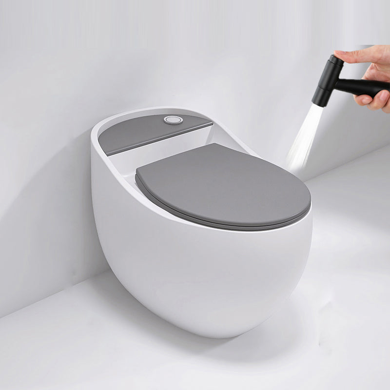 Contemporary Siphon Jet Toilet Floor Mounted Urine Toilet for Washroom