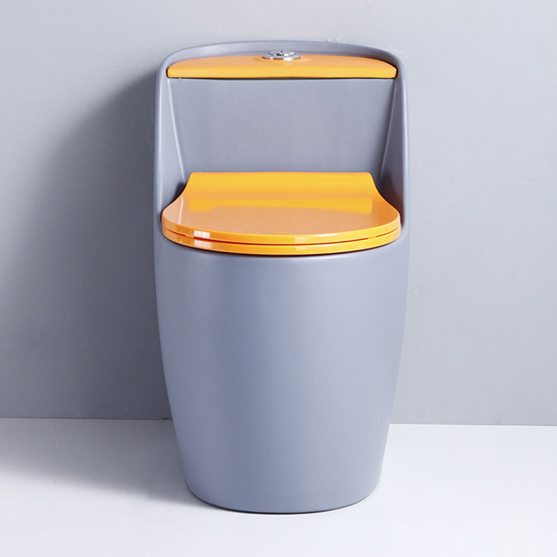 Contemporary Floor Mount Flush Toilet Siphon Jet Ceramic Urine Toilet for Bathroom
