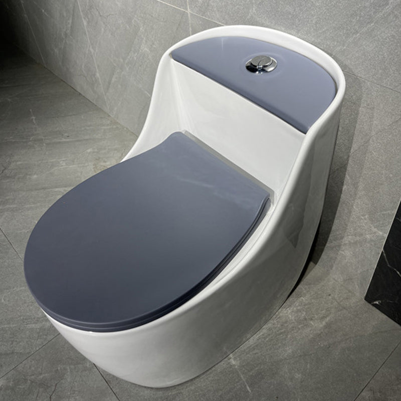 Contemporary Floor Mount Flush Toilet Siphon Jet Ceramic Urine Toilet for Bathroom