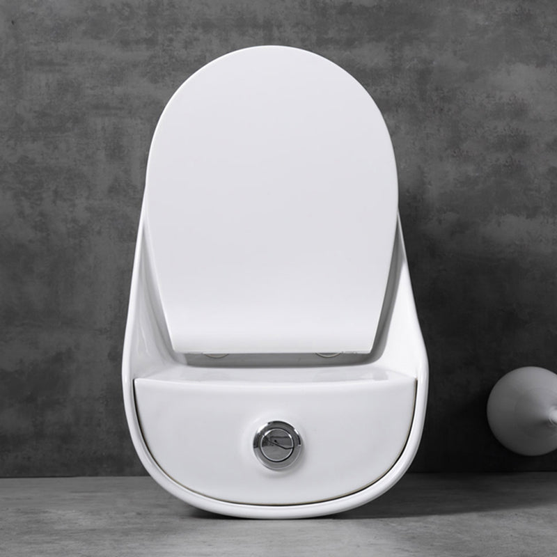 Contemporary Floor Mount Flush Toilet Siphon Jet Ceramic Urine Toilet for Bathroom