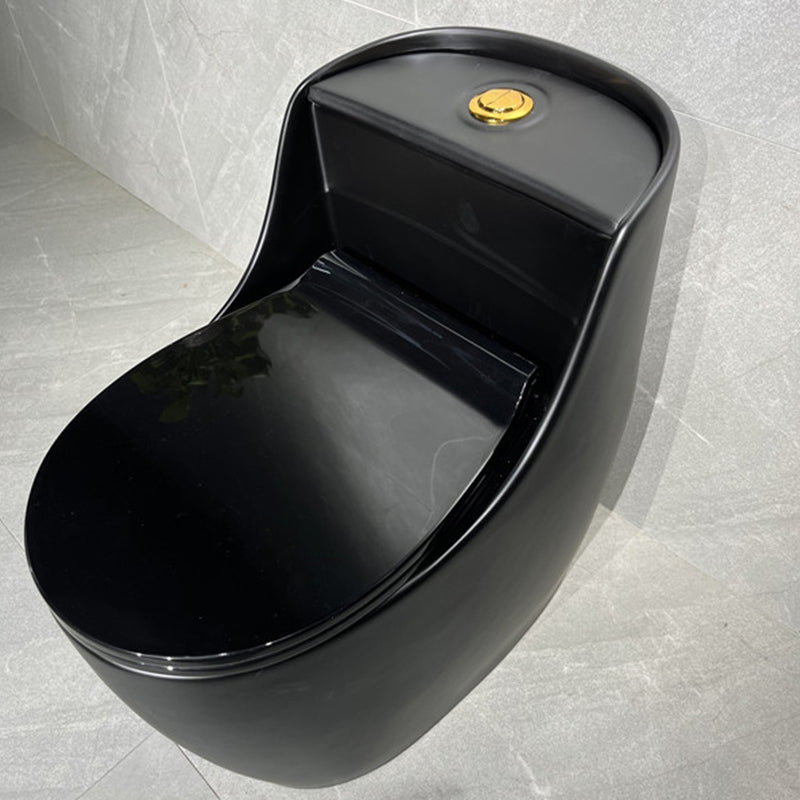 Contemporary Floor Mount Flush Toilet Siphon Jet Ceramic Urine Toilet for Bathroom