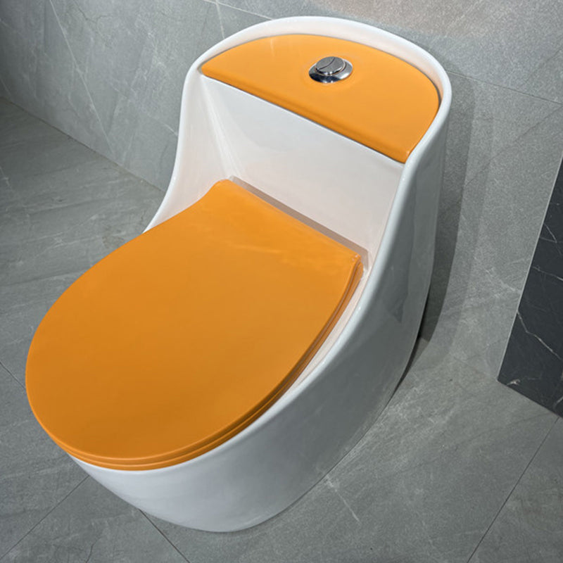 Contemporary Floor Mount Flush Toilet Siphon Jet Ceramic Urine Toilet for Bathroom