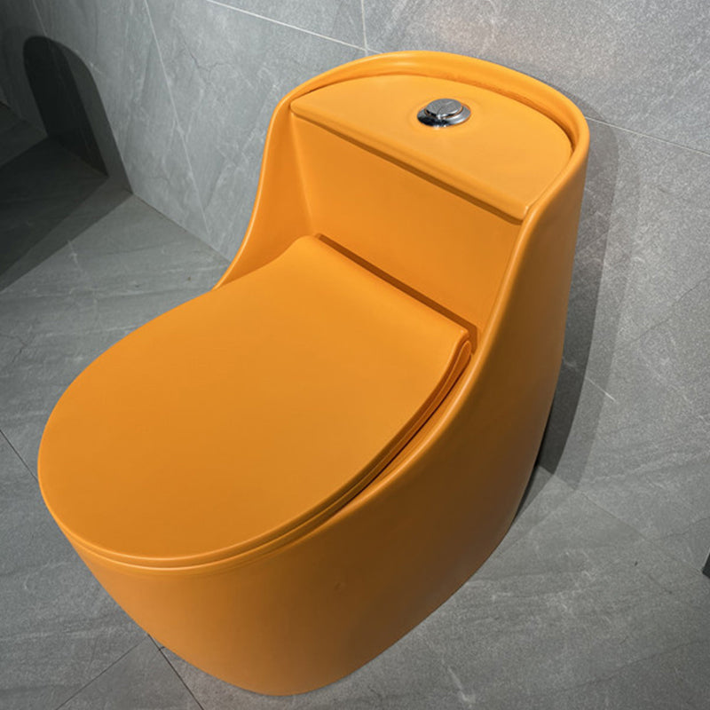 Contemporary Floor Mount Flush Toilet Siphon Jet Ceramic Urine Toilet for Bathroom