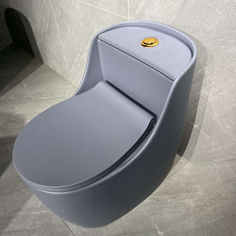 Contemporary Floor Mount Flush Toilet Siphon Jet Ceramic Urine Toilet for Bathroom