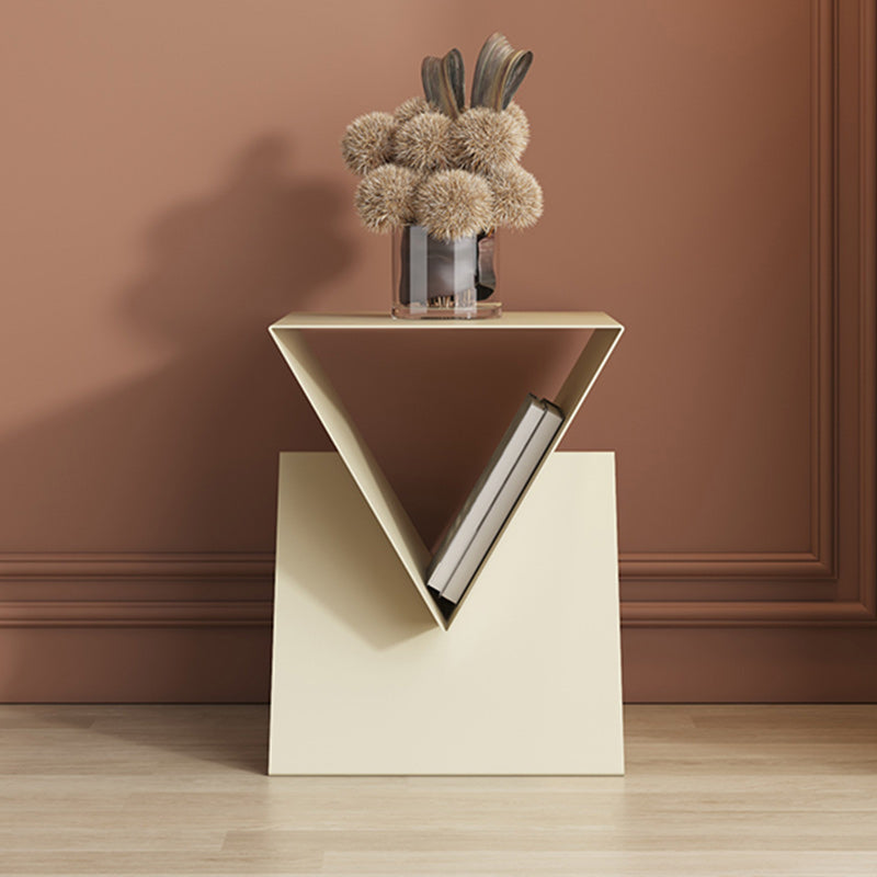 15" Wide Contemporary Corner Table Storage Square Accent Side Table