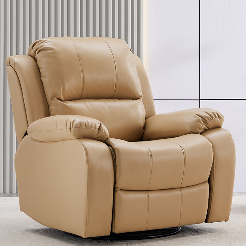 34.6" Wide Leather Single Recliner Traditional Swiveling Recliner Chair