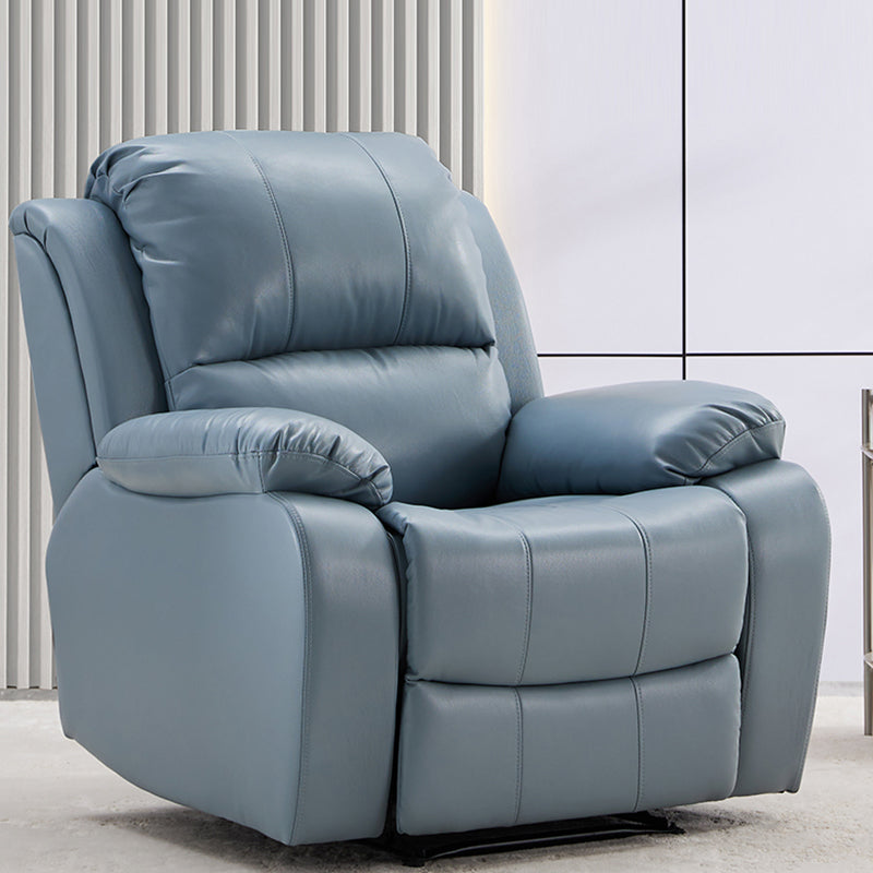 34.6" Wide Leather Single Recliner Traditional Swiveling Recliner Chair