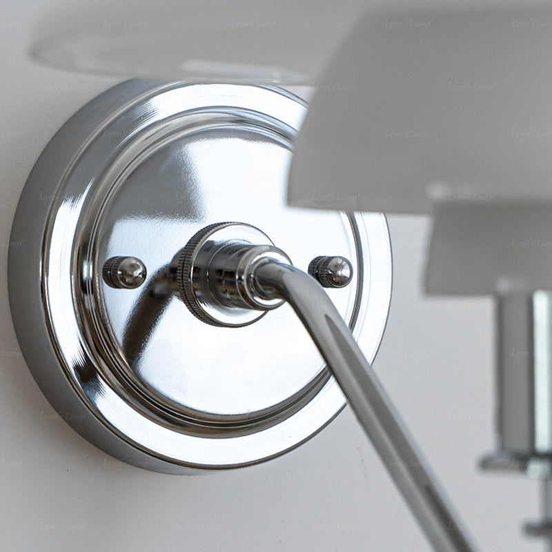 Simple Wall Light Fixture Household Wall Light Sconce with Glass Shade for Bedroom