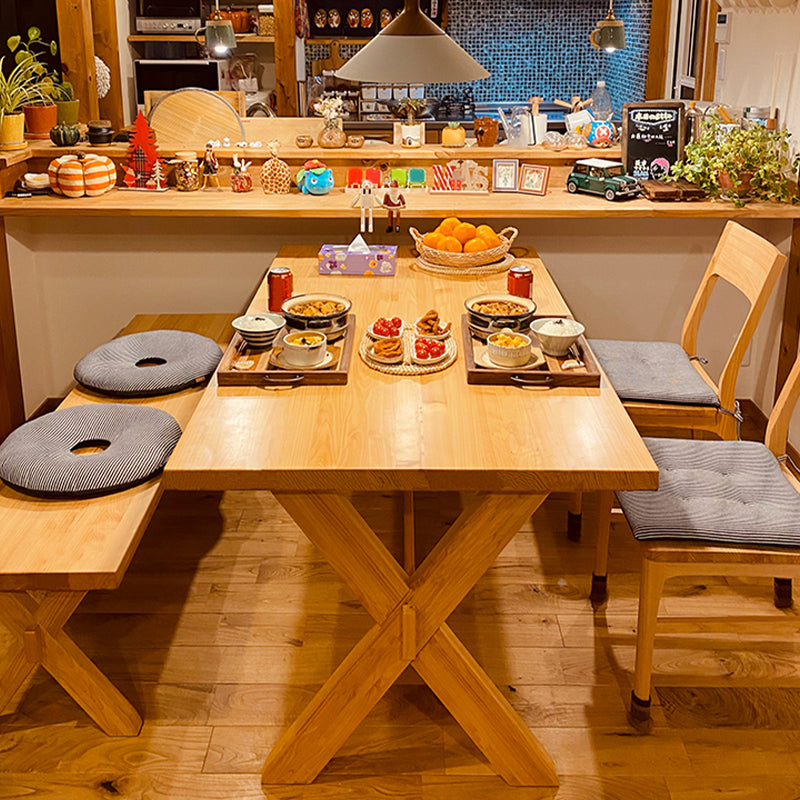 Trestle Base Dining Room Table Wood Dining Table for Dining Room