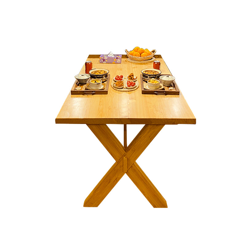 Trestle Base Dining Room Table Wood Dining Table for Dining Room