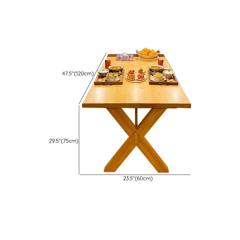 Trestle Base Dining Room Table Wood Dining Table for Dining Room