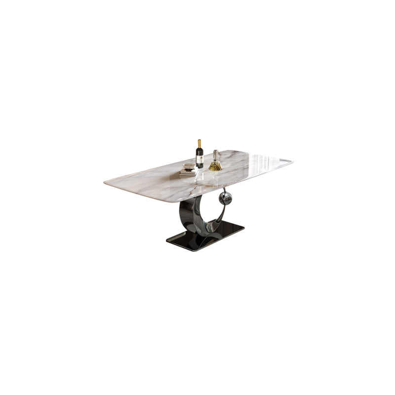 Rectangle Dining Room Table Pedestal Dinner Room Kitchen Table