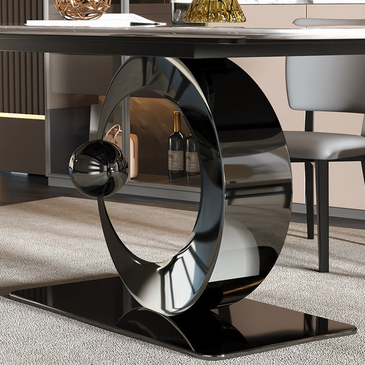 Rectangle Dining Room Table Pedestal Dinner Room Kitchen Table