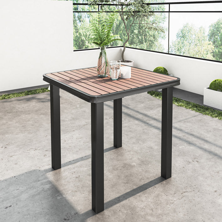 Manufactured Wood Dining Table Industrial Water Resistant Patio Table