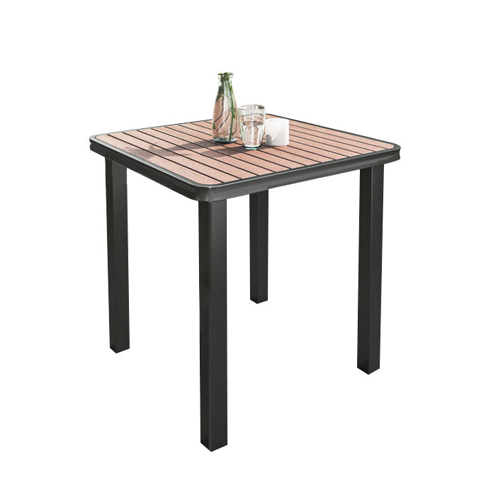 Manufactured Wood Dining Table Industrial Water Resistant Patio Table