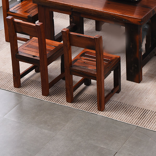 Open Back Dining Side Chair Traditional Solid Wood Dining Chair