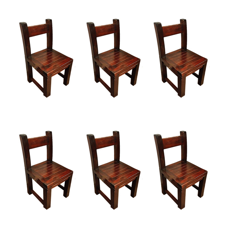 Open Back Dining Side Chair Traditional Solid Wood Dining Chair
