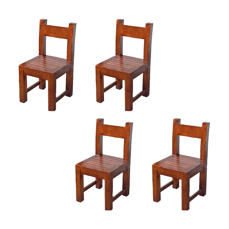 Open Back Dining Side Chair Traditional Solid Wood Dining Chair