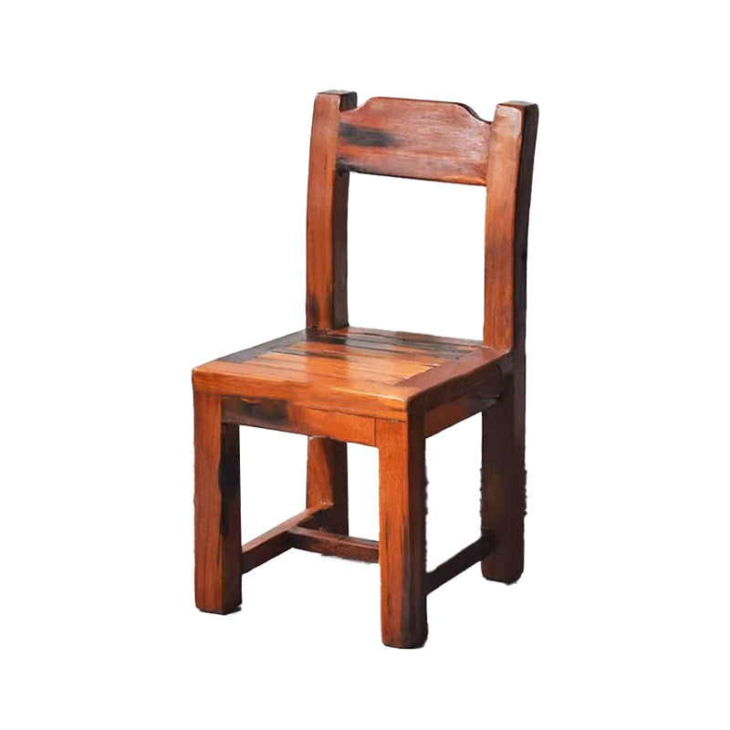 Open Back Dining Side Chair Traditional Solid Wood Dining Chair