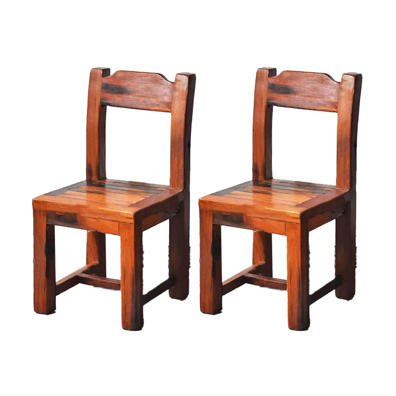 Open Back Dining Side Chair Traditional Solid Wood Dining Chair