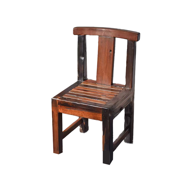 Open Back Dining Side Chair Traditional Solid Wood Dining Chair