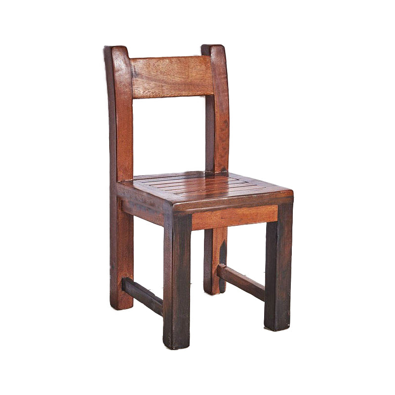 Open Back Dining Side Chair Traditional Solid Wood Dining Chair