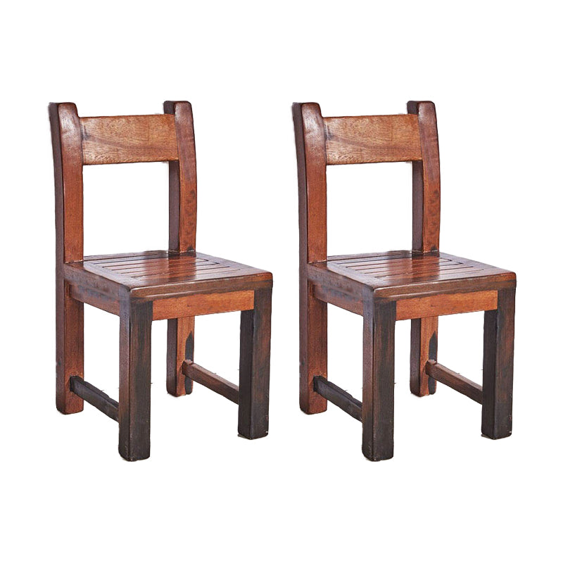 Open Back Dining Side Chair Traditional Solid Wood Dining Chair