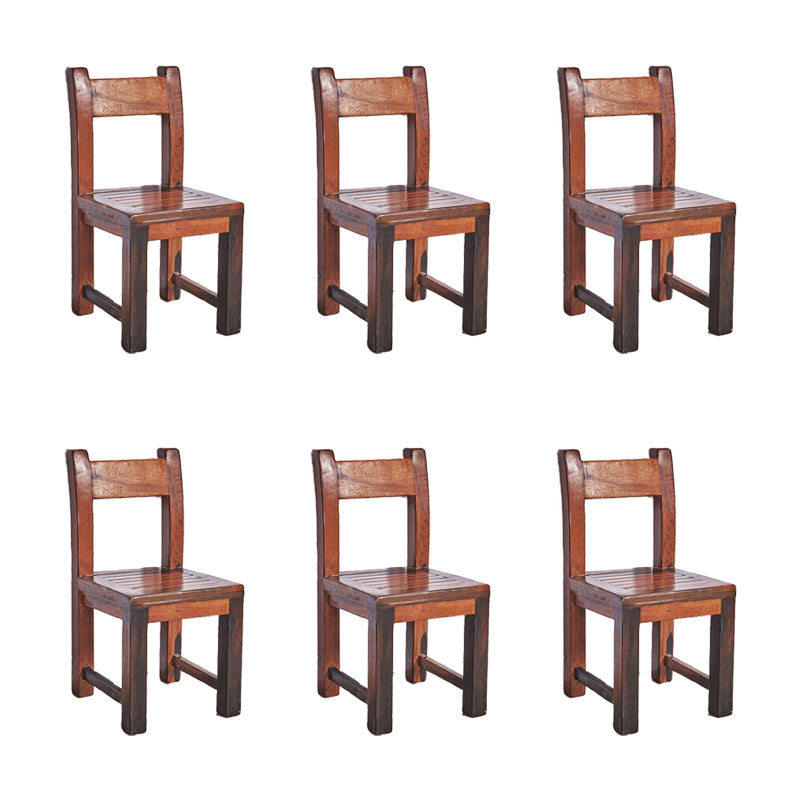 Open Back Dining Side Chair Traditional Solid Wood Dining Chair
