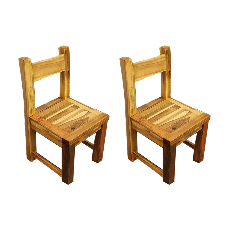 Open Back Dining Side Chair Traditional Solid Wood Dining Chair