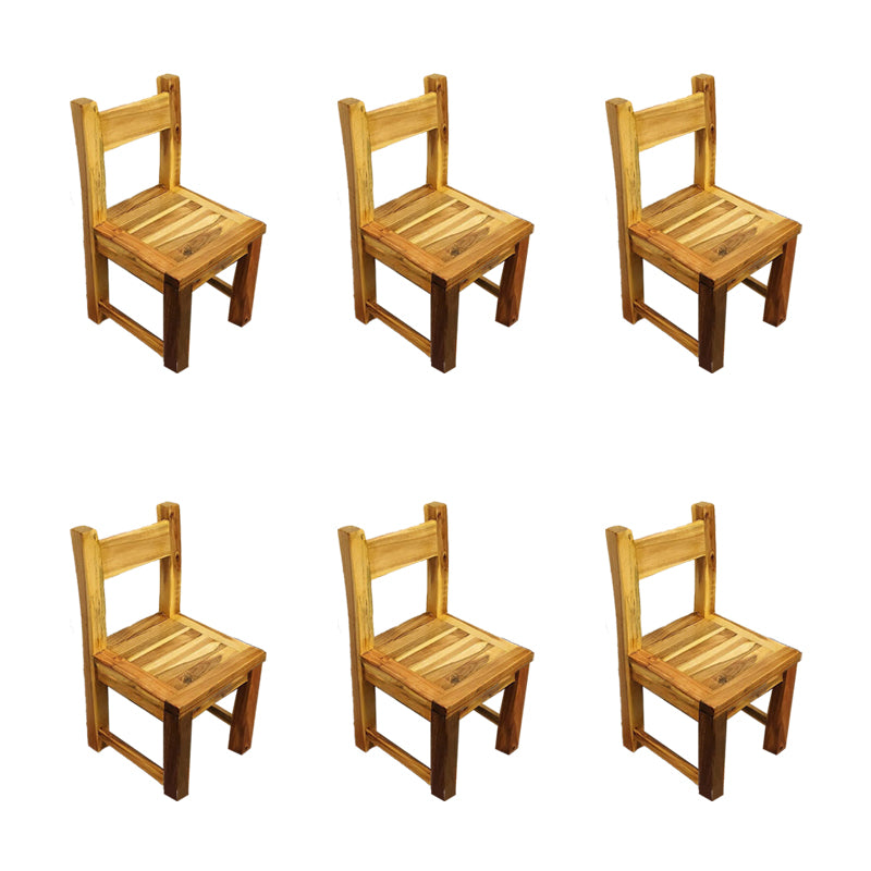 Open Back Dining Side Chair Traditional Solid Wood Dining Chair