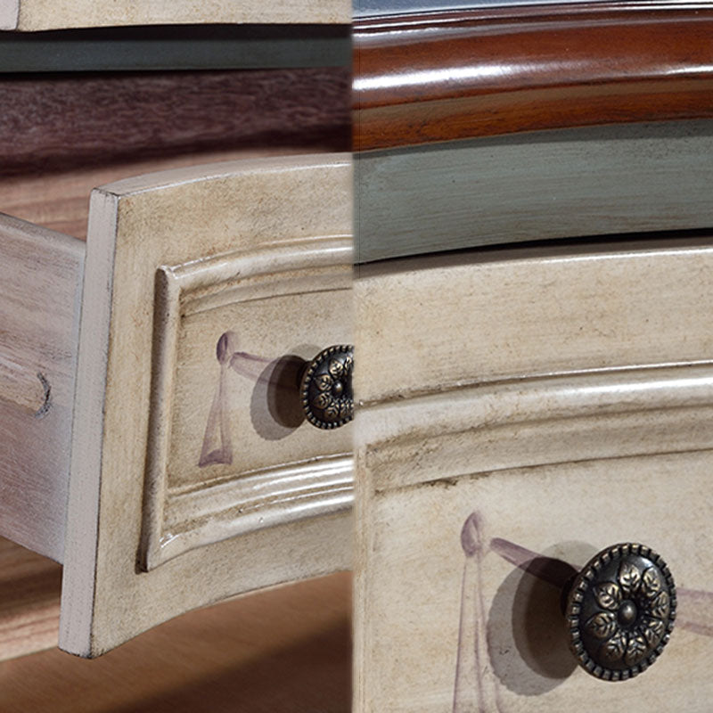 Traditional Vertical Lingerie Chest Wood Storage Dresser for Bedroom