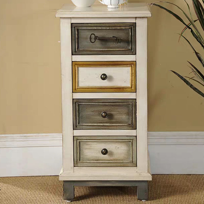 Traditional Vertical Combo Dresser Wood Storage Bachelor Chest for Home