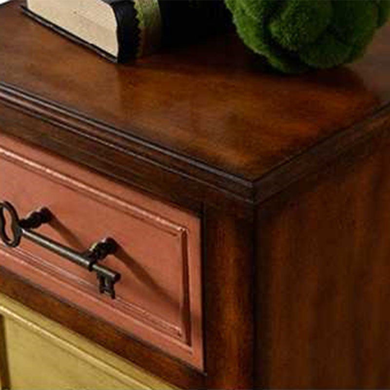 Traditional Vertical Combo Dresser Wood Storage Bachelor Chest for Home