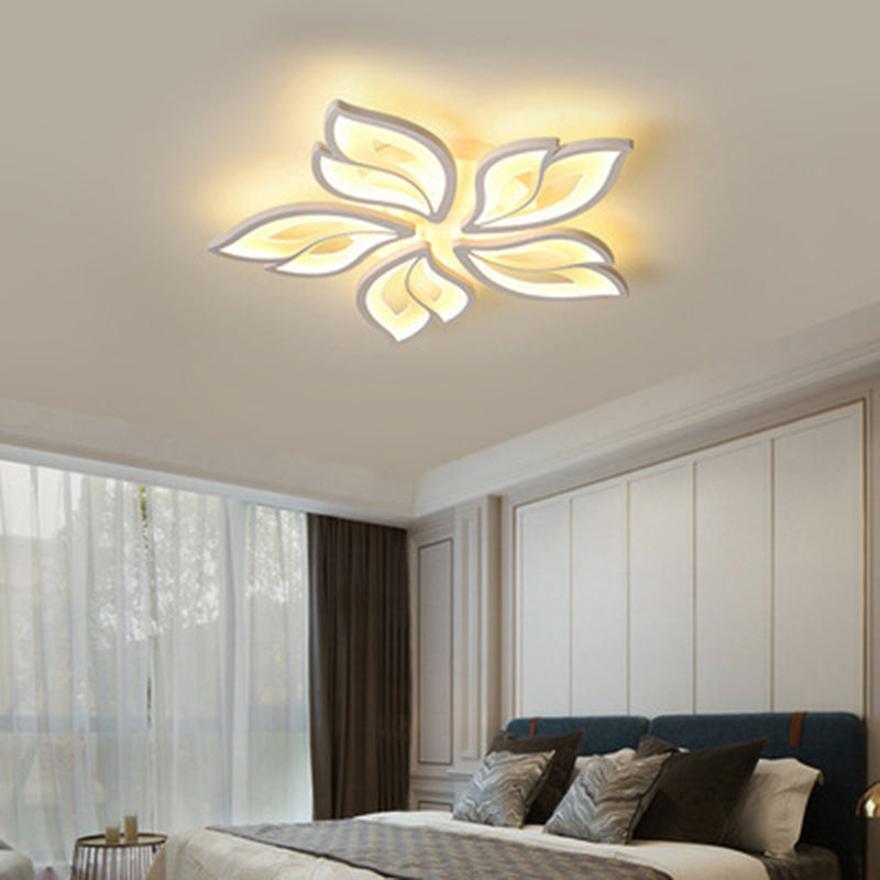 Metal Geometric Flush Mount Fixture Contemporary Flush Light Fixture for Living Room