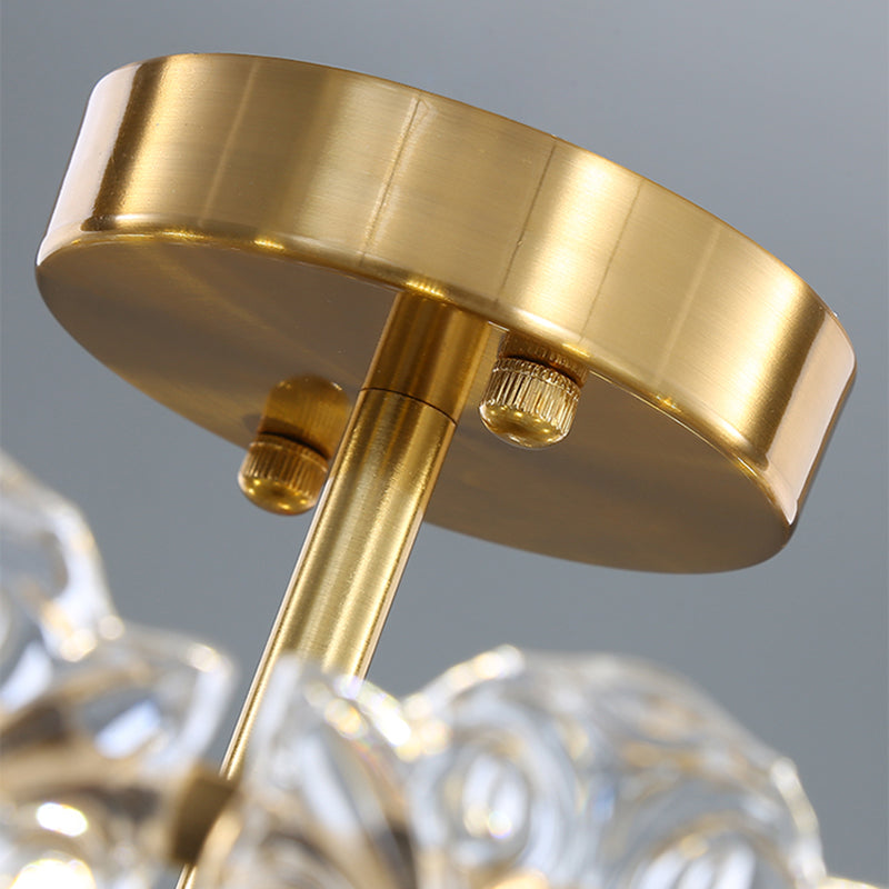 Nordic Flush Mount Light Minimalist Flush Mount Ceiling Light Fixture with Glass Shade