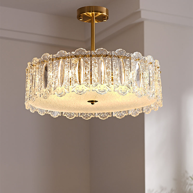 Nordic Flush Mount Light Minimalist Flush Mount Ceiling Light Fixture with Glass Shade